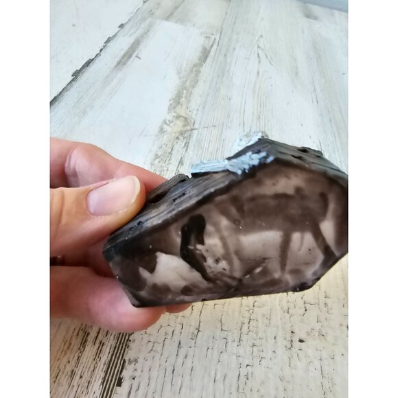 Vintage crow skeleton coffin village accessory decor Halloween crow - Picture 8 of 11